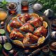 BBQ Chicken Thighs with a Zesty Mango Salsa Recipe