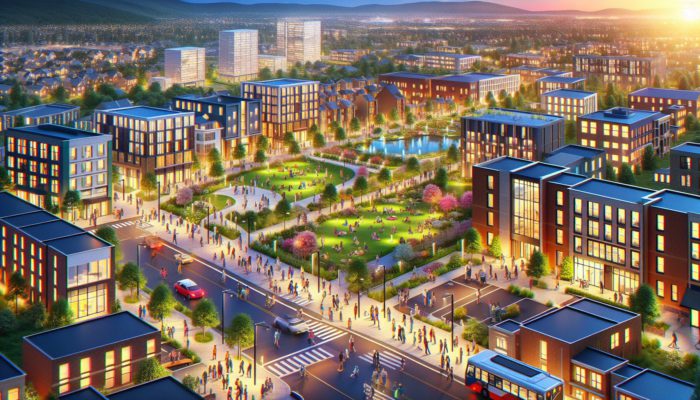 A safe, family-friendly neighbourhood with well-lit streets, reputable schools, lush parks, community events, accessible healthcare, and convenient transport and shopping.