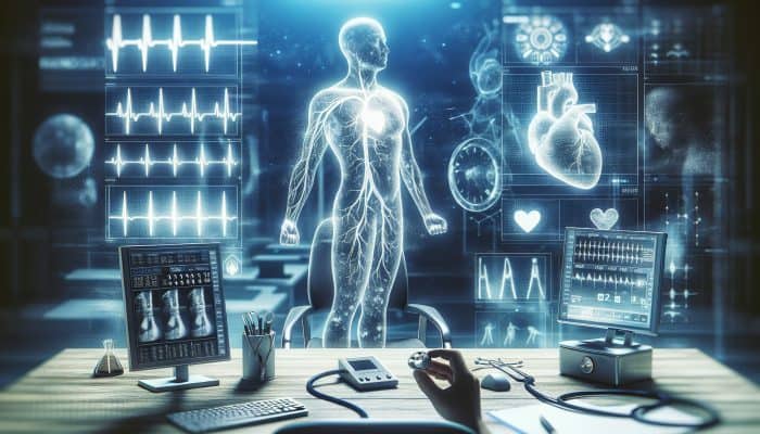 Individual with a family history of heart disease, smoking, managing diabetes and hypertension, undergoing frequent cholesterol tests.