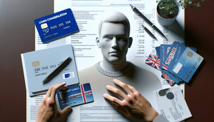What is Debt Consolidation for Beginners: UK Guide | DCL What is Debt Consolidation for Beginners: Person consolidating multiple debts into one, feeling relieved, in a modern UK setting.